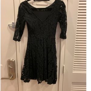 Black lace LUSH A-Line Dress
